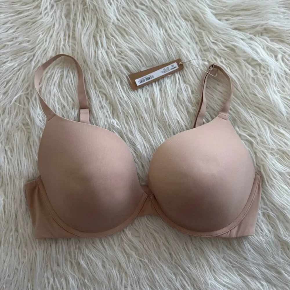Skims Fits Everybody Push up Demi Bra Clay Size 36DD - Picture 2 of 8